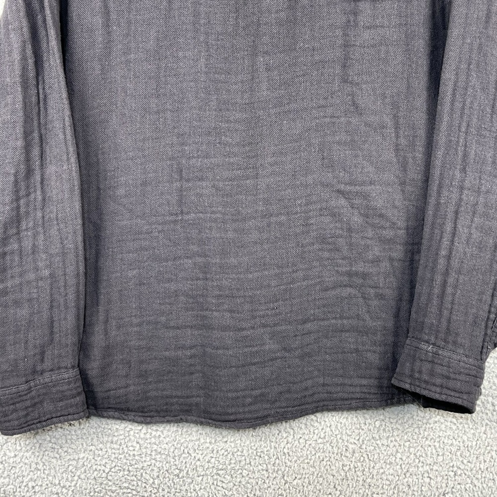 Carbon 2 Cobalt Button Up Flannel Shirt Mens Large Grey Long Sleeve - Picture 7 of 11